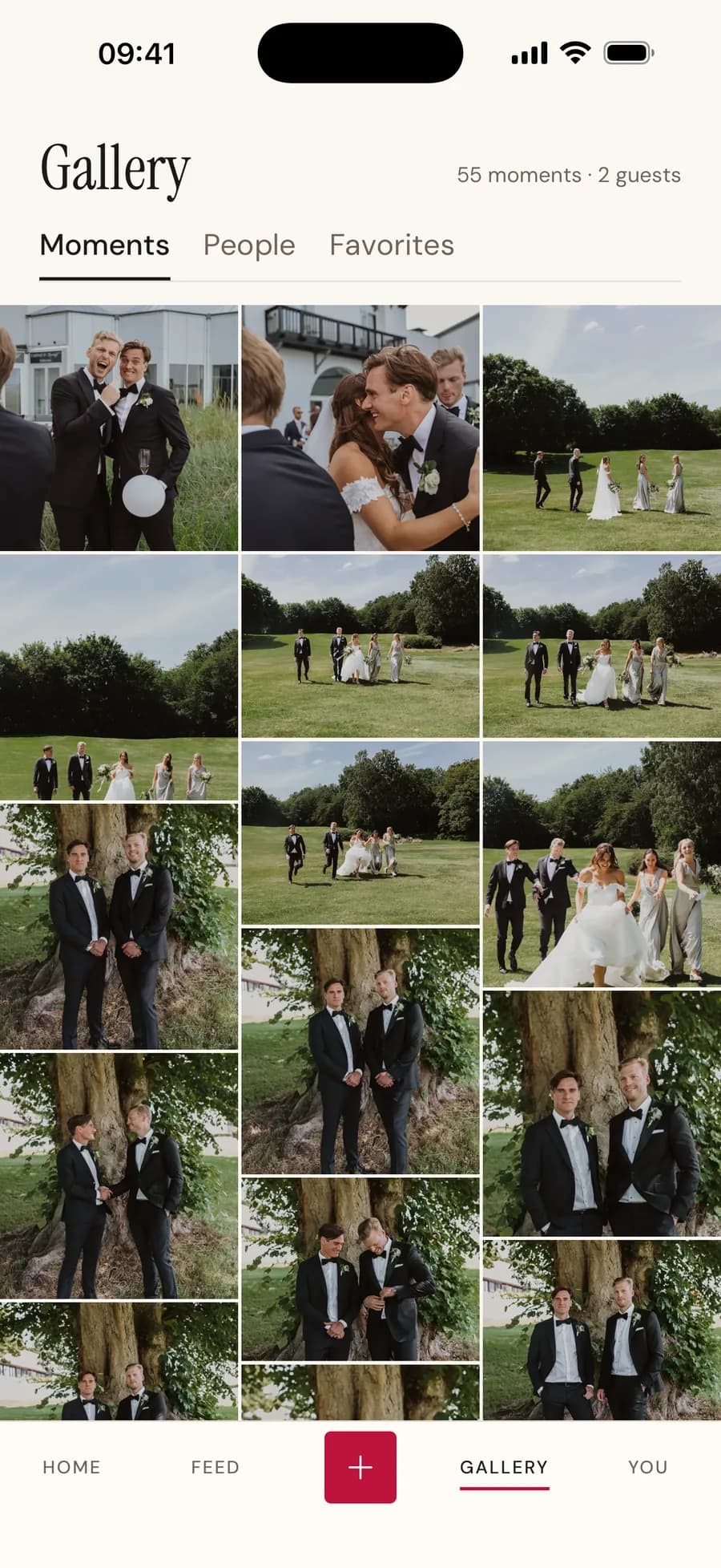 Shared gallery of guests' photos